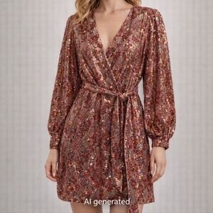 NWT Buddy Love Multicolor Sequin Dress. cruise, formal, celebrate, or dress up.